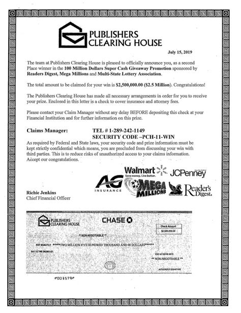 publishers clearing house claims department phone number|More.